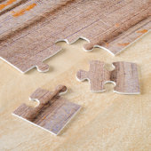 Schönes Gesicht, Holzkörner Puzzle (Seite)