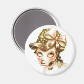 Schönes Gesicht Magnet (Vorderseite/Rückseite)