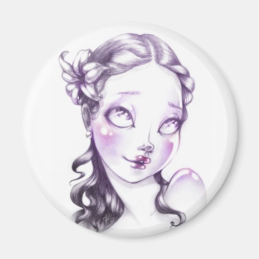 Schönes Gesicht Magnet (Vorne)