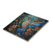 Schönes, gesteinigtes Glas Hummingbird Fliese (Seite)