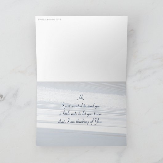 Schönes geweckt Muster CC0802 Denken Sie an Sie Karte (Innenseite)