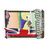 Schönes Gibraltar Reiseplakat Magnet (Horizontal)