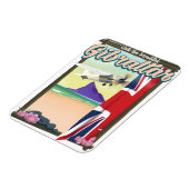 Schönes Gibraltar Reiseplakat Magnet (Linke Seite)