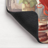 Schönes Girl Baking in den Kithcen Mousepad (Ecke)