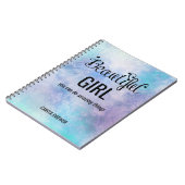 Schönes Girl Inspiration Notebook Notizblock (Linke Seite)