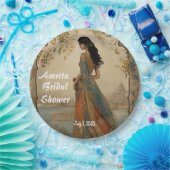 Schönes Girl Personalisiert Pappteller (Party)