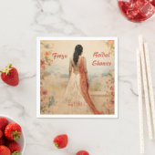 Schönes Girl Personalisiert Serviette (Beispiel)