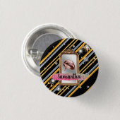 Schönes Girly-Geschenk Eleganter Chic Custom Button (Vorne & Hinten)
