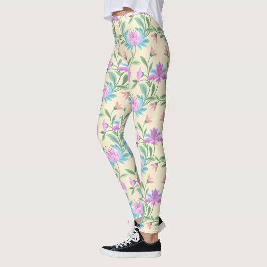 Schönes, glänzendes Muster Leggings (Links)
