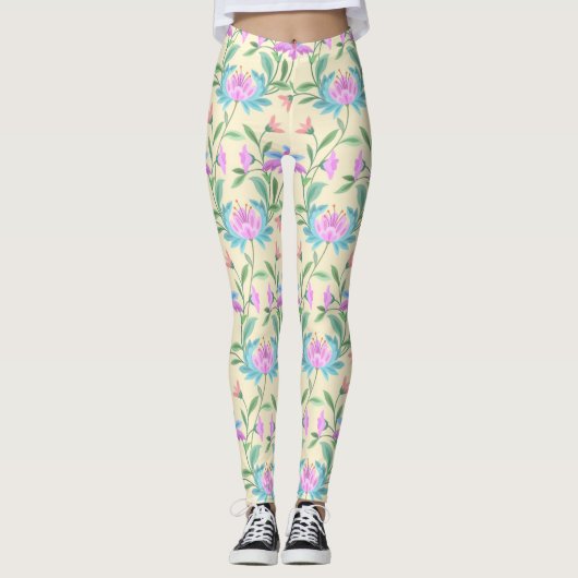 Schönes, glänzendes Muster Leggings (Vorderseite)