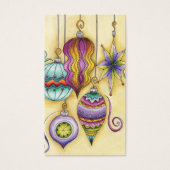 Schönes Glas farbenfrohe Weihnachtsschmuck (Vorderseite)