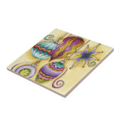 Schönes Glas farbenfrohe Weihnachtsschmuck Fliese (Seite)