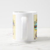 Schönes Glas farbenfrohe Weihnachtsschmuck Jumbo-Tasse (Rückseite)