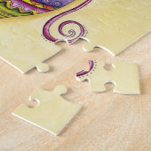 Schönes Glas farbenfrohe Weihnachtsschmuck Puzzle (Seite)