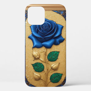 Schönes Glasfenster mit blauer Rose Case-Mate iPhone Hülle