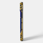 Schönes Glasfenster mit blauer Rose Case-Mate iPhone Hülle (Rückseite / Links)