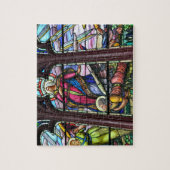 Schönes Glasfenster Puzzle (Vertikal)