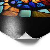 schönes Glasschmetterlingposter Fotodruck (Ecke)