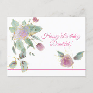 Schönes Glück Geburtstagskarte Postkarte