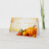 Schönes Glück Thanksgiving Custom Business Gold (Vorderseite)