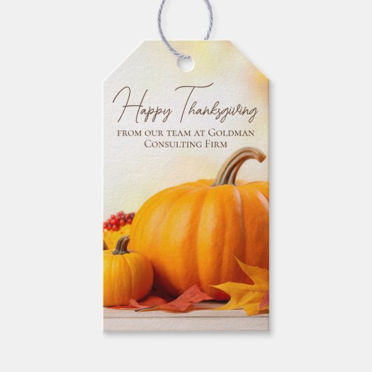 Schönes glückliches Dankeschön an einen individuel Geschenkanhänger (Vorderseite)