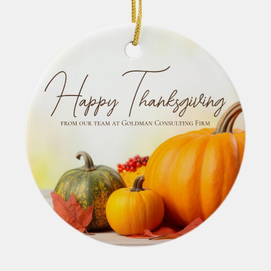 Schönes glückliches Dankeschön an einen individuel Keramik Ornament (Vorne)