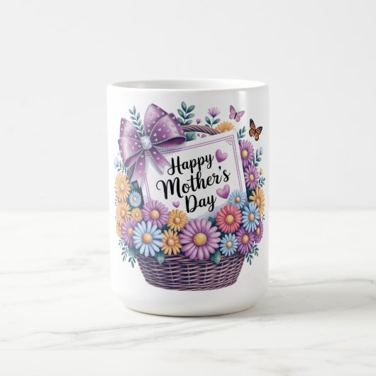 Schönes glückliches Muttertags-Mama Kaffeetasse (Mittel)