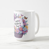Schönes glückliches Muttertags-Mama Kaffeetasse (VorderseiteRechts)