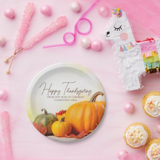 Schönes glückliches Thanksgiving individualisierba Pappteller (Party)