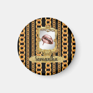 Schönes Gold Eleganter Chic Custom Magnet