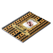Schönes Gold Eleganter Chic Custom Notizblock (Linke Seite)