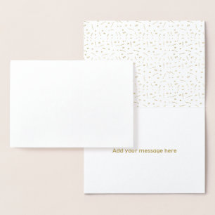 Schönes Gold Foil Skript werden Sie mein Usher sei Folienkarte