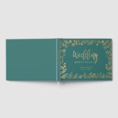 Schönes Gold Foil Wedding Gästebuch (Voll)