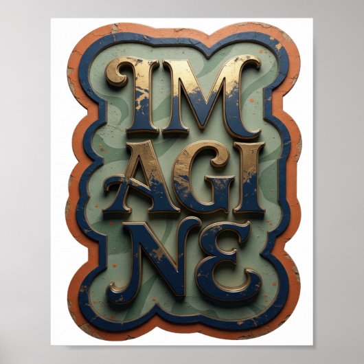 Schönes Gold IMAGINE Poster (Vorne)