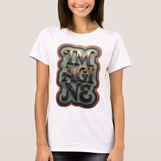 Schönes Gold IMAGINE T-Shirt (Vorderseite)