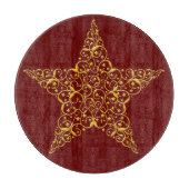 Schönes Gold Star Cutting Board Schneidebrett (Vorderseite)