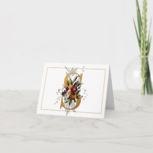 SCHÖNES GOLD- UND BLUMENMONOGRAMM