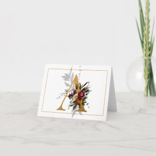 SCHÖNES GOLD- UND BLUMENMONOGRAMM A