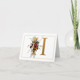 SCHÖNES GOLD- UND BLUMENMONOGRAMM H