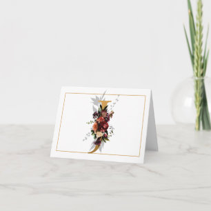 SCHÖNES GOLD- UND BLUMENMONOGRAMM J