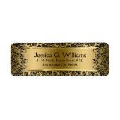 Schönes Gold und schwarze Damaskus und Spitze (Vorne)