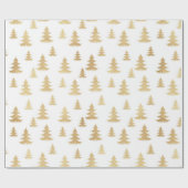 Schönes Gold Weihnachtsmuster Geschenkpapier (Flach)