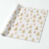 Schönes Gold Weihnachtsmuster Geschenkpapier (Ungerollt)