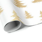 Schönes Gold Weihnachtsmuster Geschenkpapier (Rolleneckpunkt)