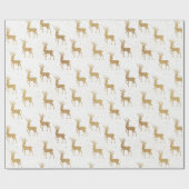 Schönes Gold Weihnachtsmuster Geschenkpapier (Flach)