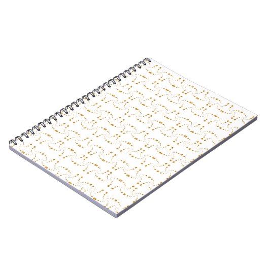 Schönes Golden Geometric Muster Notizblock (Linke Seite)