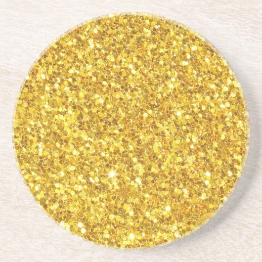 Schönes Goldenes Glitzer-Muster Untersetzer (Vorne)