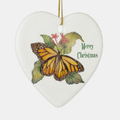 Schönes Goldenes Monarch Schmetterlingsgemälde Keramik Ornament (Rechts)