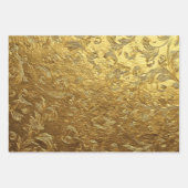 Schönes goldenes Muster Geschenkpapier Set (Vorderseite 2)