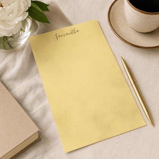 Schönes Goldenes Parchment Briefpapier